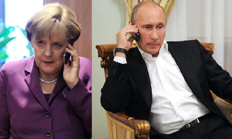 Путин и Меркель говорят о ещё одной встрече по украинскому вопросу