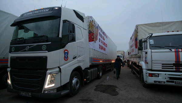 Представитель МЧС РФ: Гумконвой был разгружен, пустые машины возвращаются в Россию