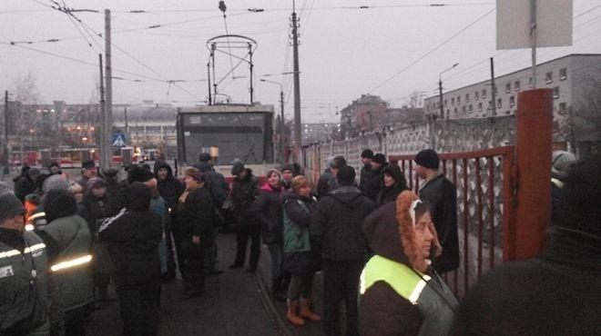 В Киеве бастуют сотрудники «Киевпастранса»