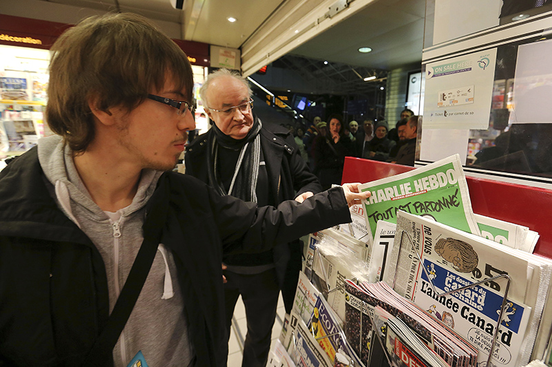 Первый после теракта выпуск Charlie Hebdo вышел тиражом 3 млн экземпляров