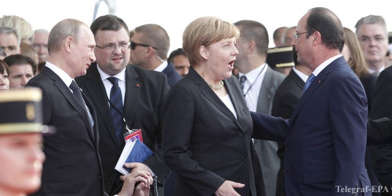 В Москве начались переговоры между Путиным, Олландом и Меркель