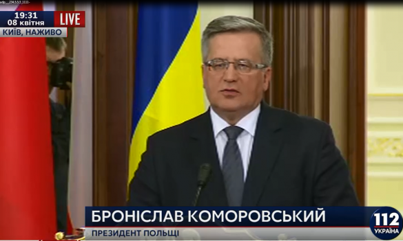 Коморовский: В мае в Риге Украина может получить безвизовый режим с ЕС