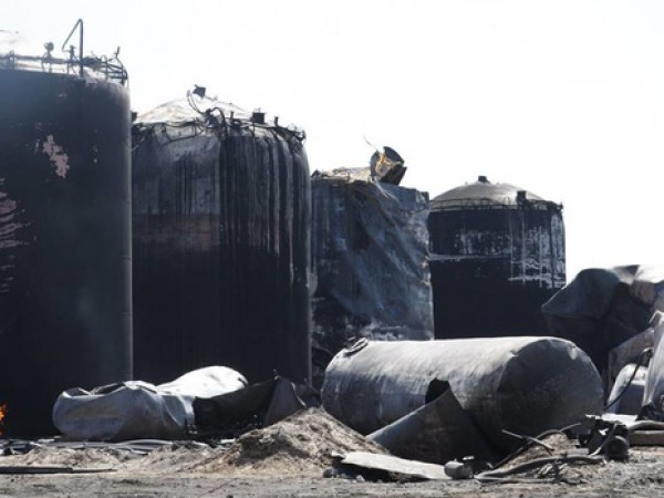 На нефтебазе под Киевом прорвало трубопровод, которым перекачивали топливо