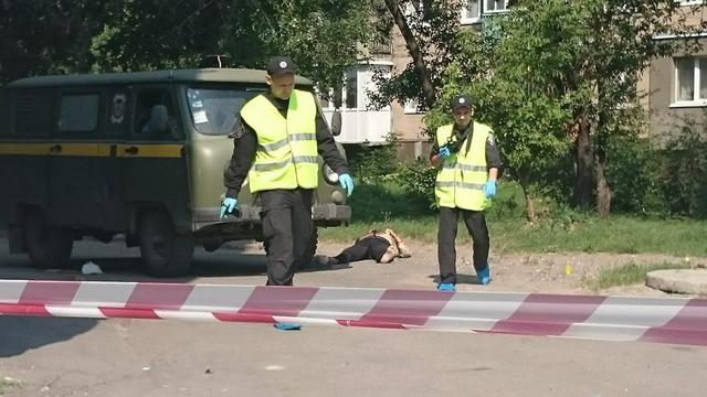 18+: Появилось видео с места расстрела инкассаторов в Харькове