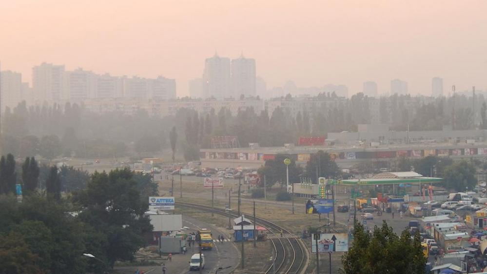 СЭС: В киевском воздухе вредных веществ в 18 раз больше нормы