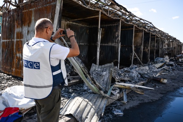 Наблюдатели ОБСЕ рассказали подробности субботних инцидентов возле Донецка