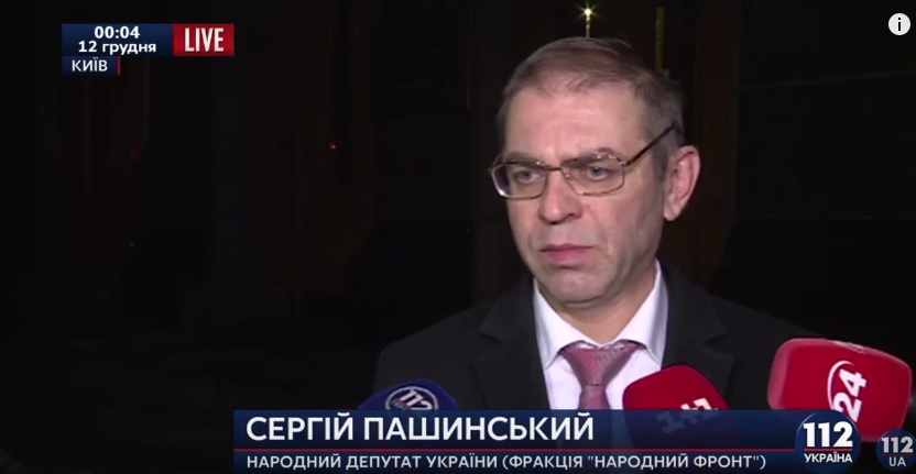 Пашинский рассказал о подробностях ночной встречи у Порошенко