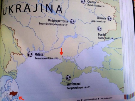 В чешском издательстве объяснили ошибкой карту с Крымом в составе РФ