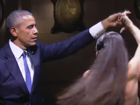 В Аргентине Обама станцевал танго (видео)