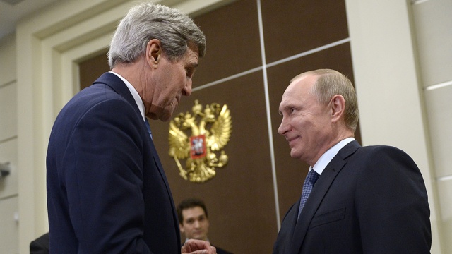 Песков назвал темы предстоящих переговоров Путина и Керри