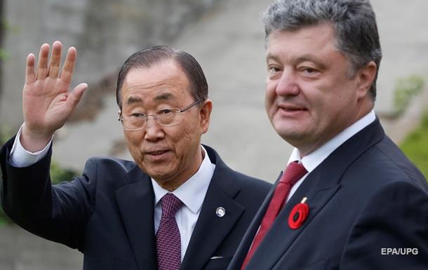 Порошенко пригласил генсека ООН на годовщину Чернобыльской катастрофы