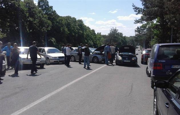 Автомобилисты заблокировали КПП «Ужгород»