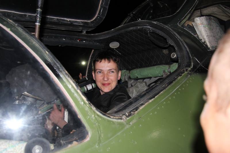 Савченко побывала в зоне АТО