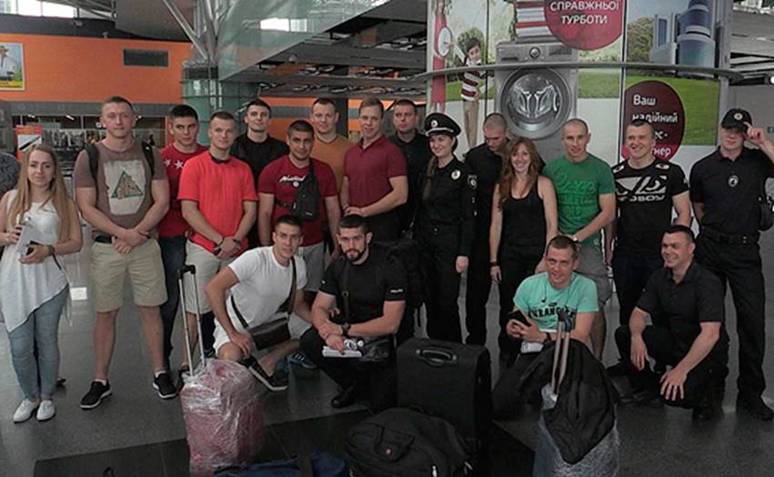 Группа украинских полицейских отправилась на обучение в Турцию