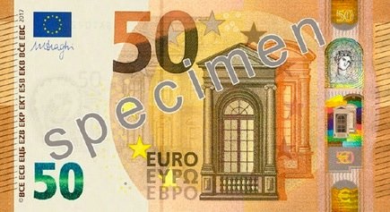 Видео: в ЕС показали новую банкноту €50
