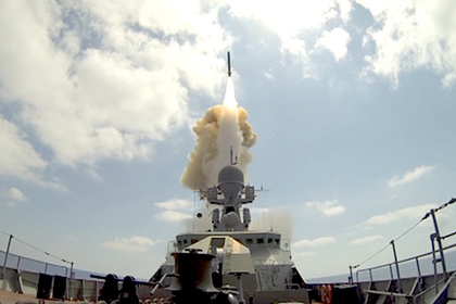 Российские корабли нанесли ракетные удары по Сирии (видео)
