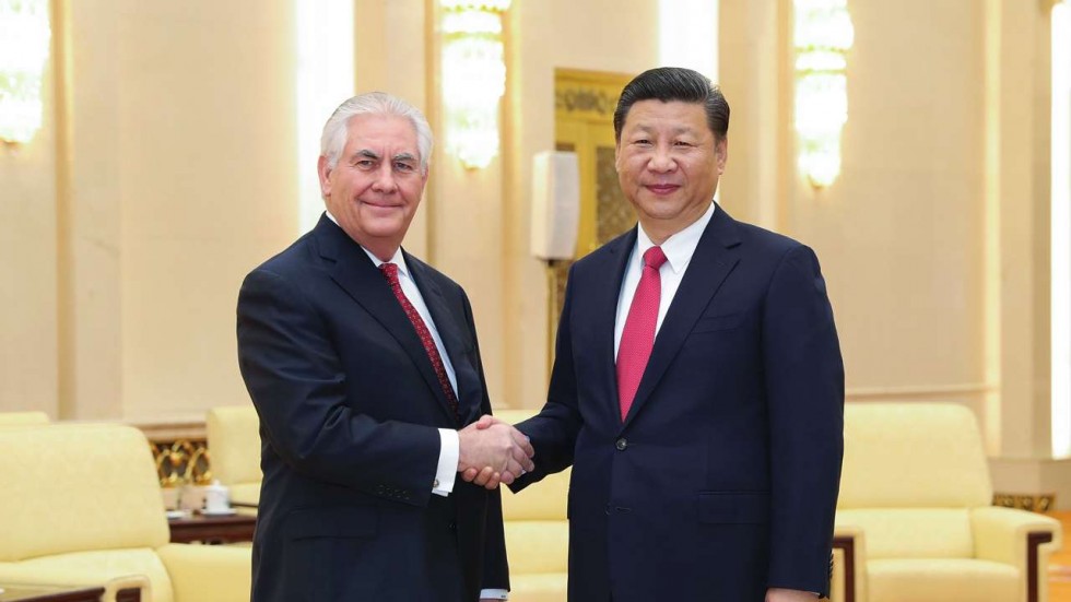 Тиллерсон встретился с председателем КНР