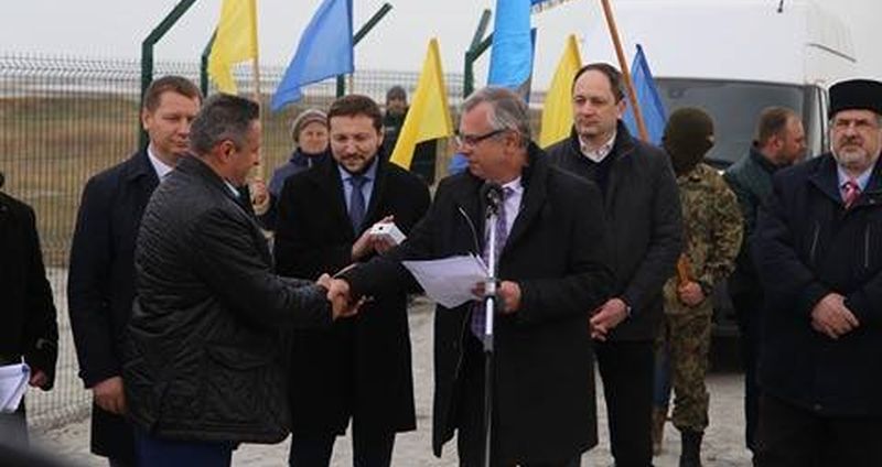 В Чонгаре официально открыли вышку для вещания на Крым