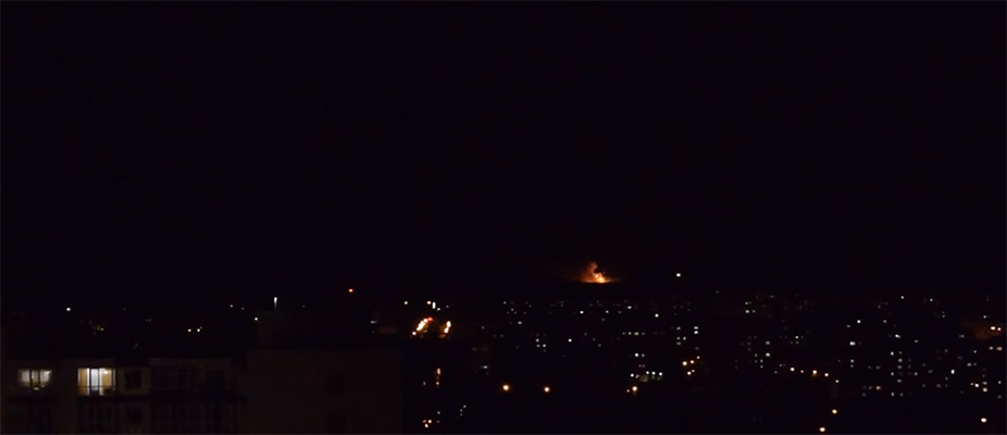 В Винницкой области горят и взрываются артиллерийские склады