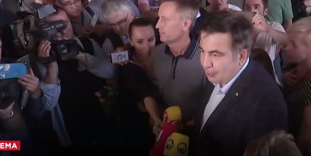 Саакашвили вновь собирается на КПП «Краковец»