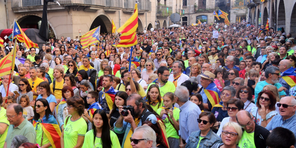 В Каталонии проходят акции в поддержку референдума о независимости (видео)