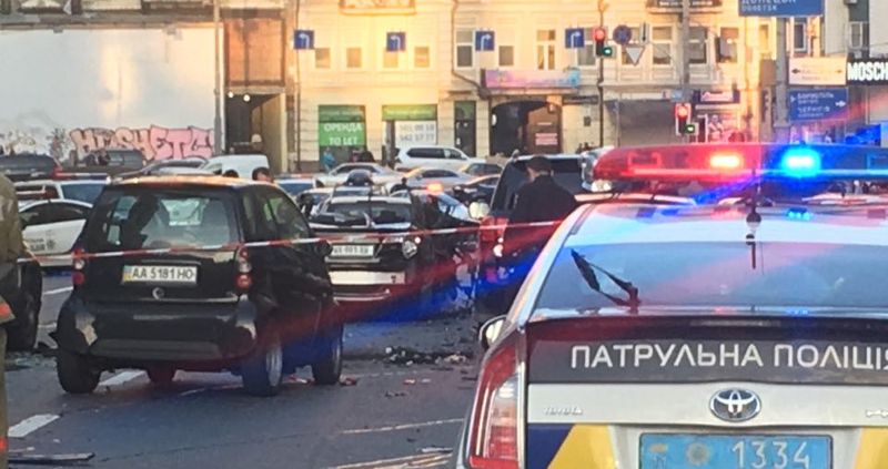 В МВД сообщили подробности взрыва в центре Киева