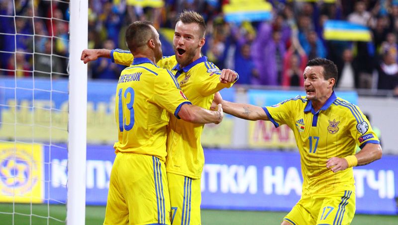 Сборная Украины поднялась на три позиции в рейтинге ФИФА