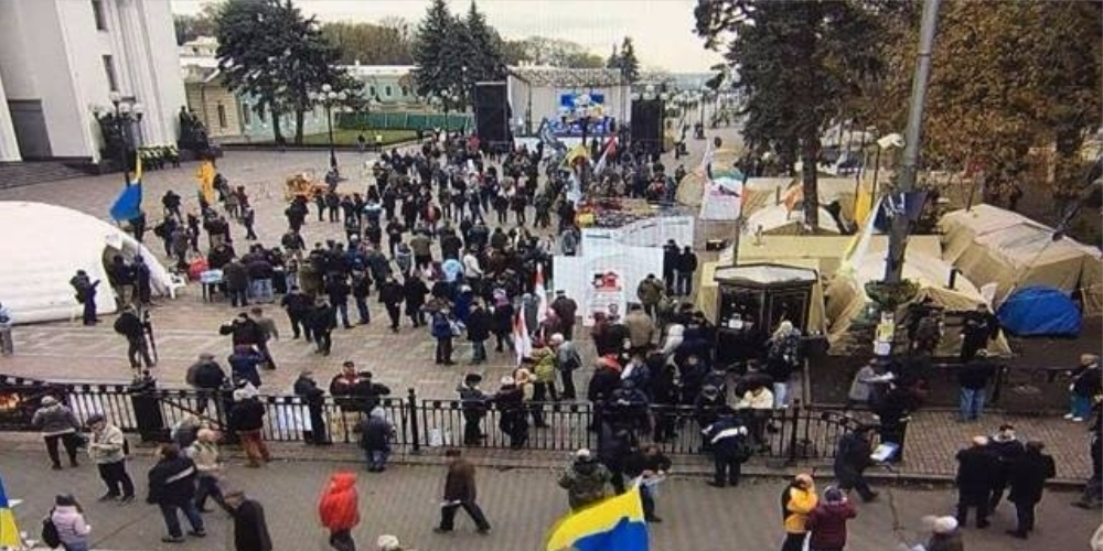 В МВД назвали число протестующих у Рады