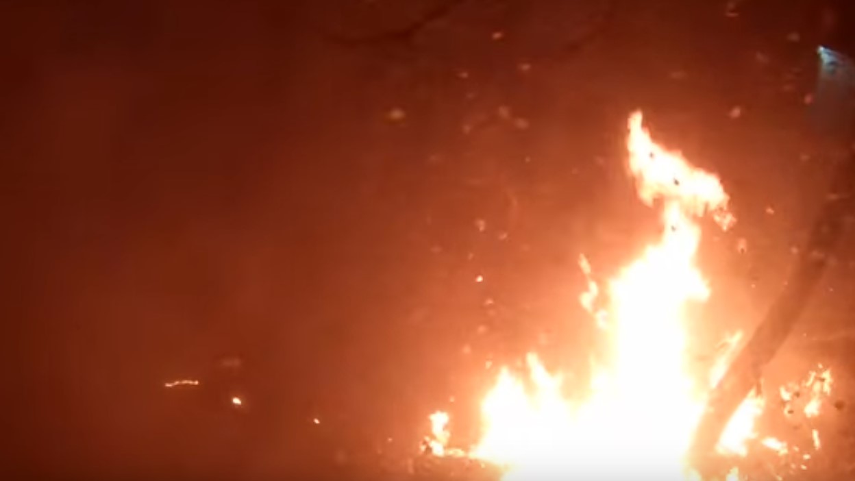 Появилось видео момента взрыва в Киеве