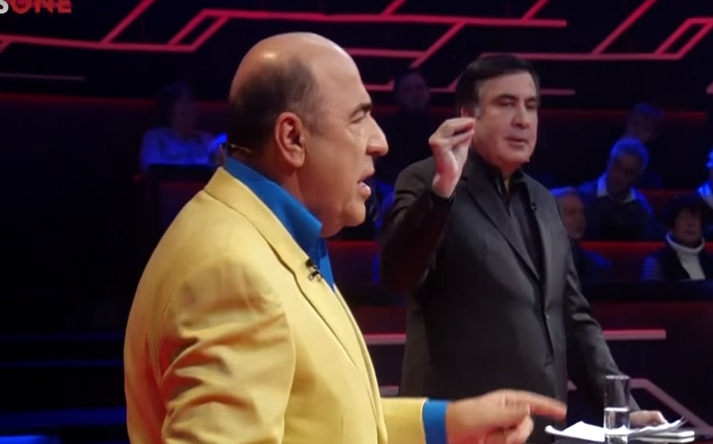 Саакашвили поругался с Рабиновичем в телеэфире