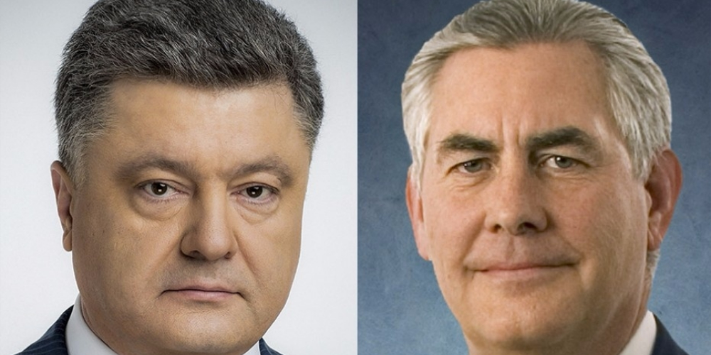Порошенко и Тиллерсон обсудили миротворцев на Донбассе
