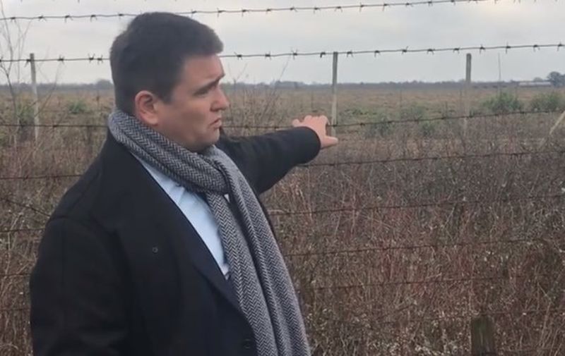 Климкин записал видеоблог на границе с Венгрией
