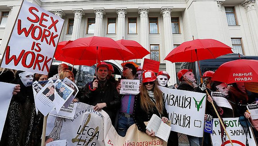 На Майдане прошла акция работников секс-индустрии