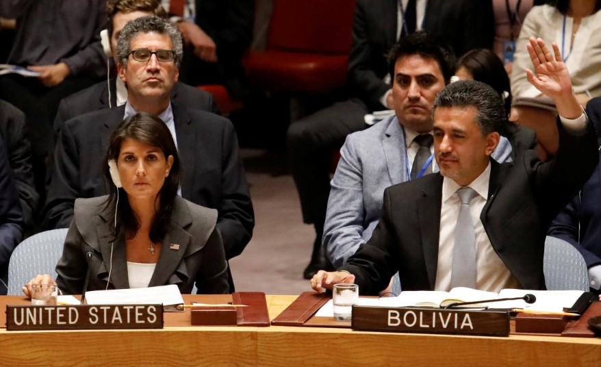 США заблокировали резолюцию Совбеза ООН о защите палестинцев
