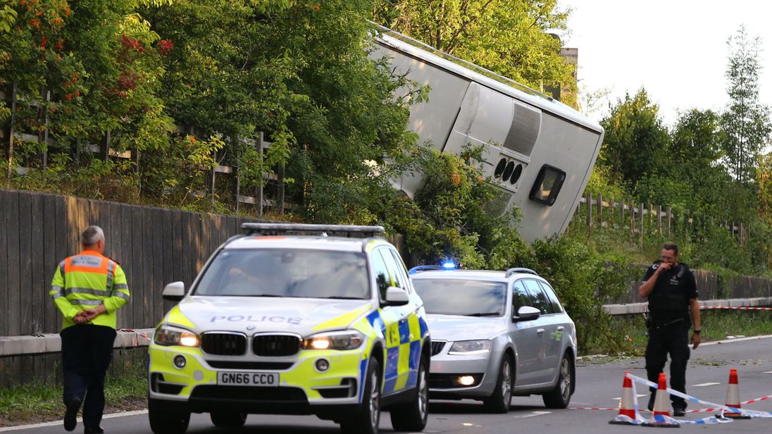 ДТП с автобусом в Британии: пострадал 41 человек