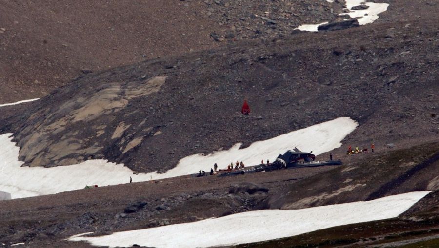 Крушение Ju-52 в Швейцарских Альпах: 20 погибших