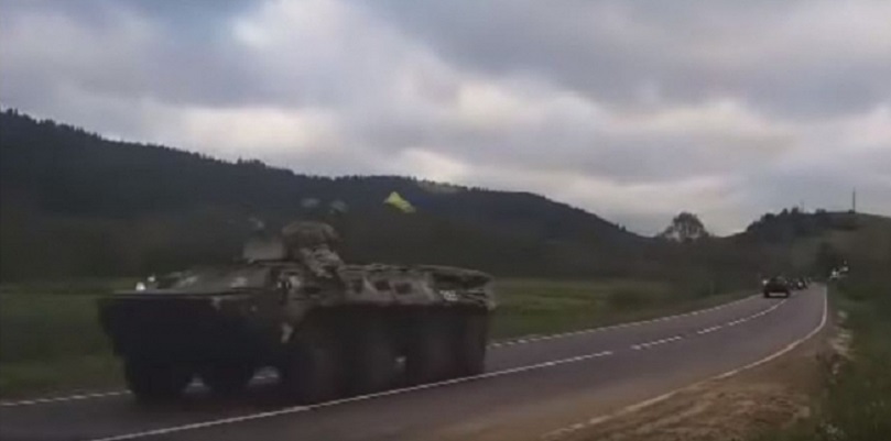 Военные объяснили ролик с движением военной техники в сторону Закарпатья