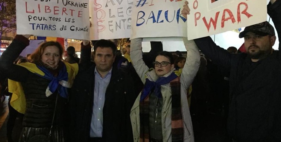 Климкин: Парижане жали мне руку и присоединялись к акции в поддержку Сенцова