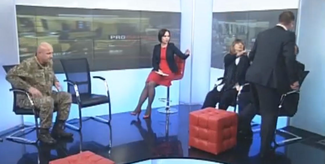 Барна подрался с Левченко в телеэфире
