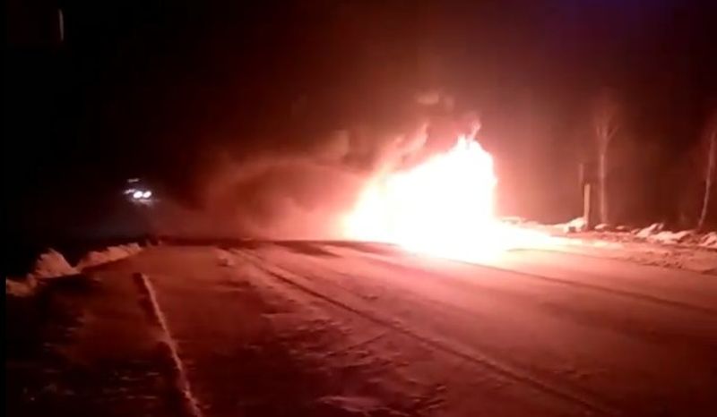 Возле Ковеля сгорел автобус «Киев – Варшава»