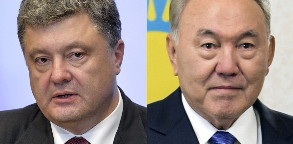 Порошенко и Назарбаев обсудили ситуацию на Донбассе