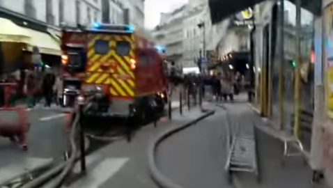 Обнародовано видео с места взрыва в Париже