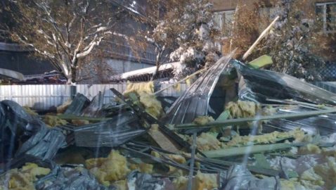 В Харькове обрушилась крыша павильона, есть пострадавшие
