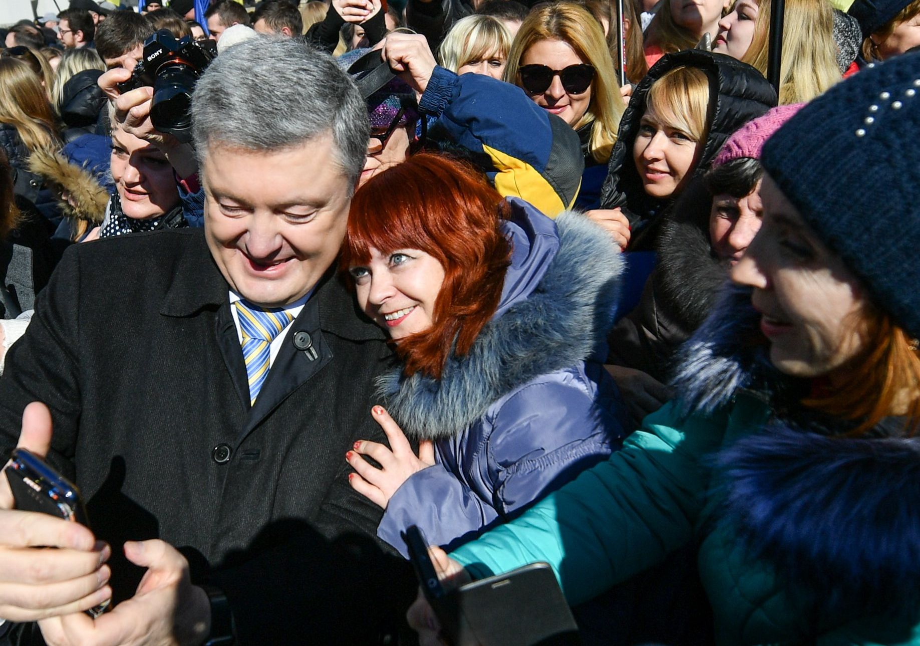 В полиции подсчитали число участников митинга Порошенко в Киеве