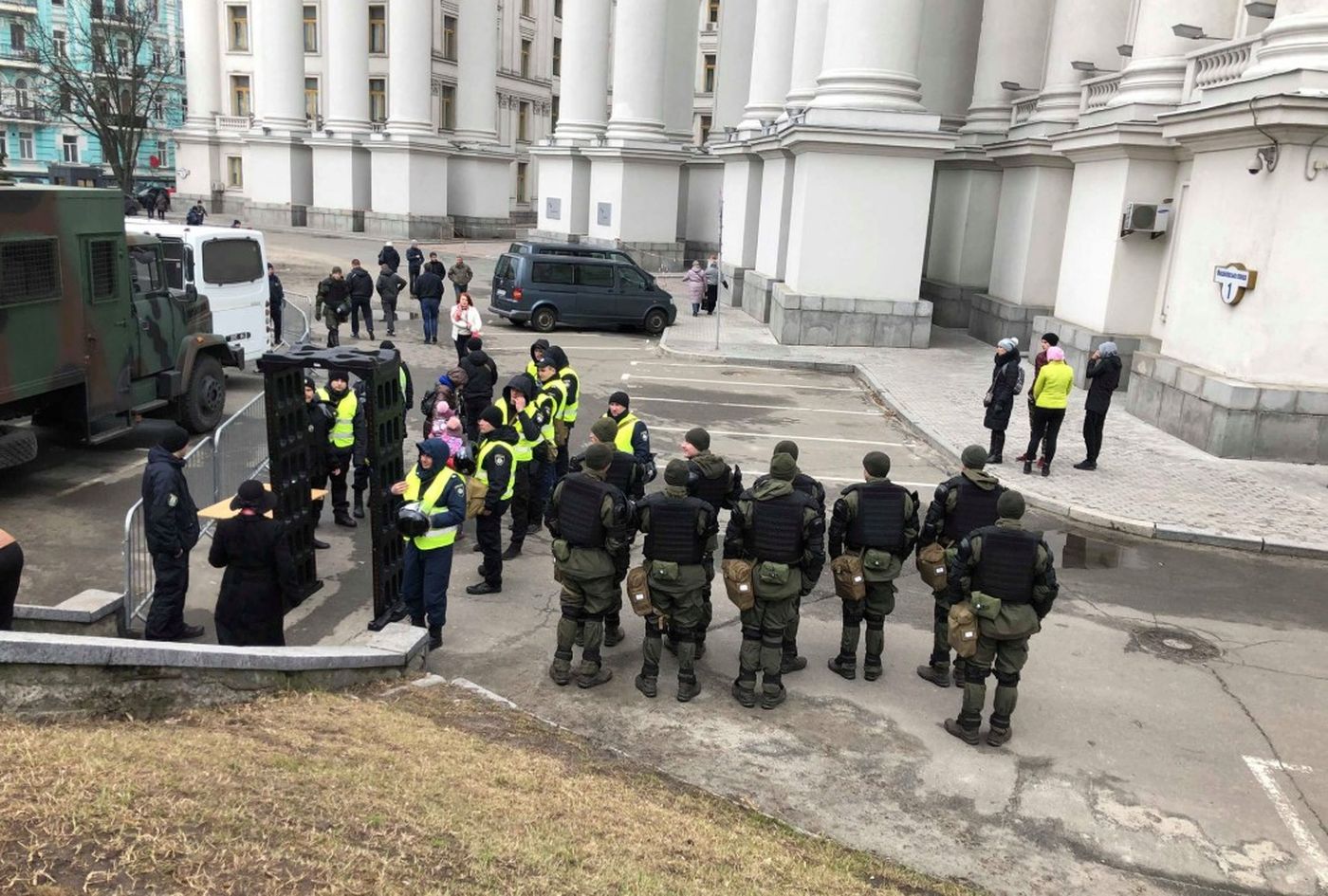 Центр Киева перекрыт из-за мероприятия с участием Порошенко
