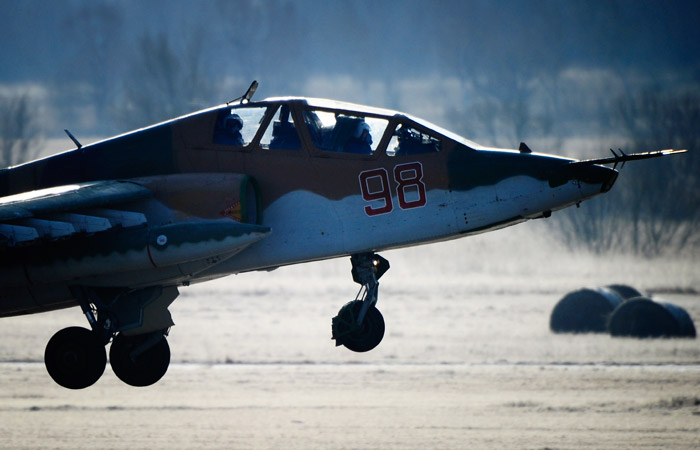 В РФ разбился учебный штурмовик Су-25УБ