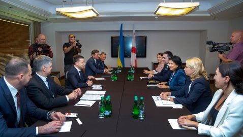 Зеленский встретился с президентом Грузии