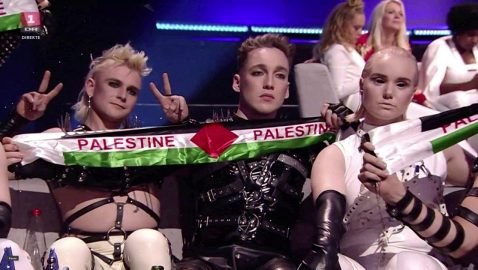 Исландия получила штраф за флаг Палестины на Евровидении