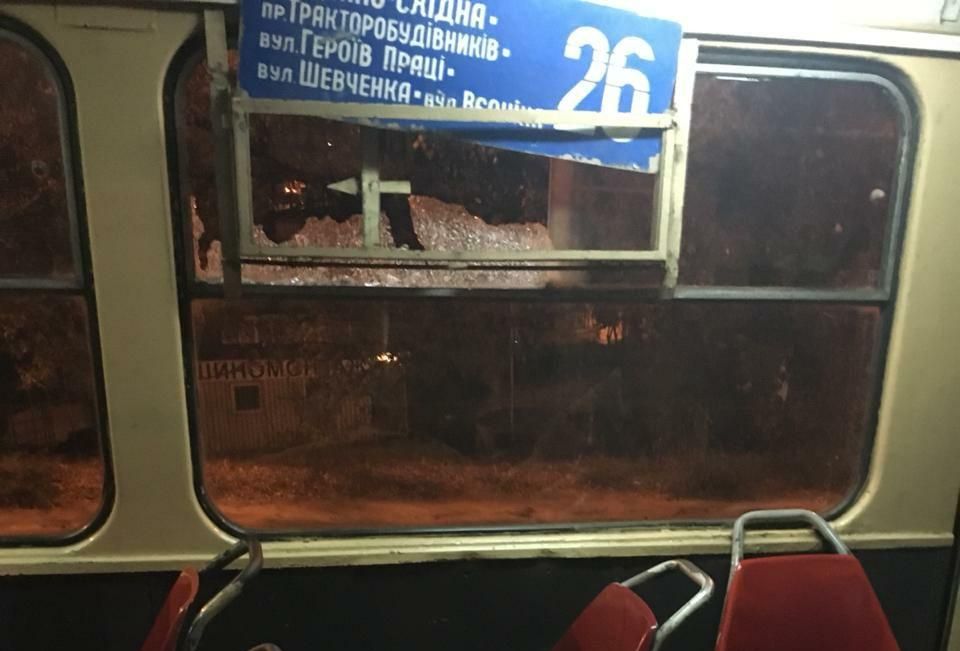 В Харькове обстреляли трамвай с пассажирами