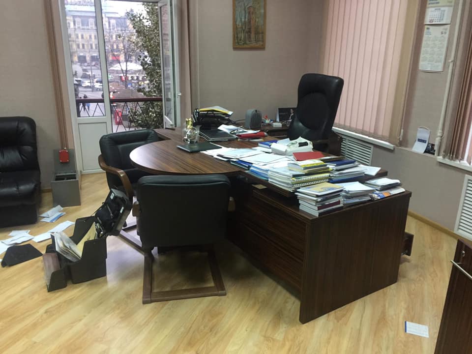 В центре Киева обокрали офис НСЖУ